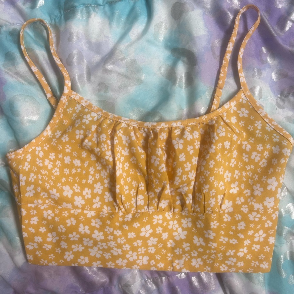 Floral Yellow Women's Top